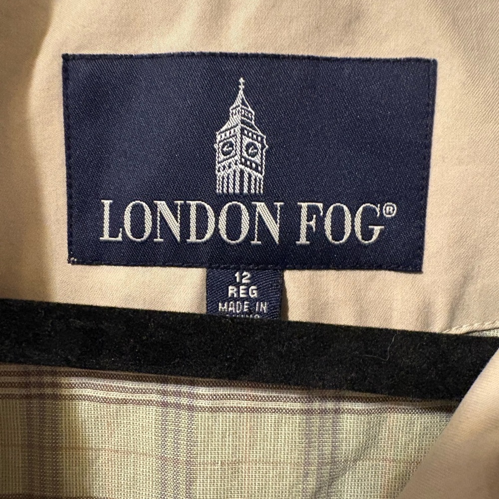 London Fog Women's Beige Double-Breasted Trench Coat - Picture 5 of 12